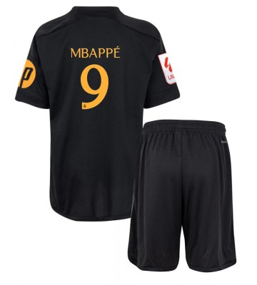 Real Madrid Kylian Mbappe #9 Replika Babytøj Tredje sæt Børn 2023-24 Kortærmet (+ Korte bukser)